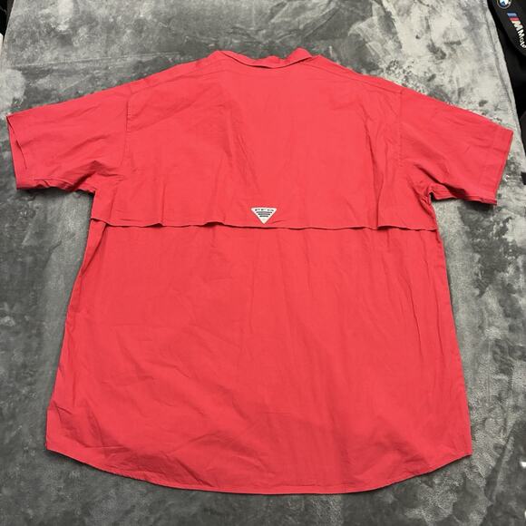 Columbia PFG Shirt Mens XL Red Button Down Fishing Outdoors Hiking Vented - Picture 5 of 10